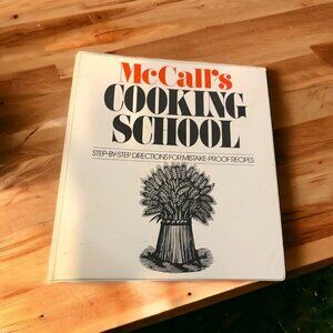 McCall’s Cooking School Binder 1984 Step-by-Step Vintage Recipe Collection